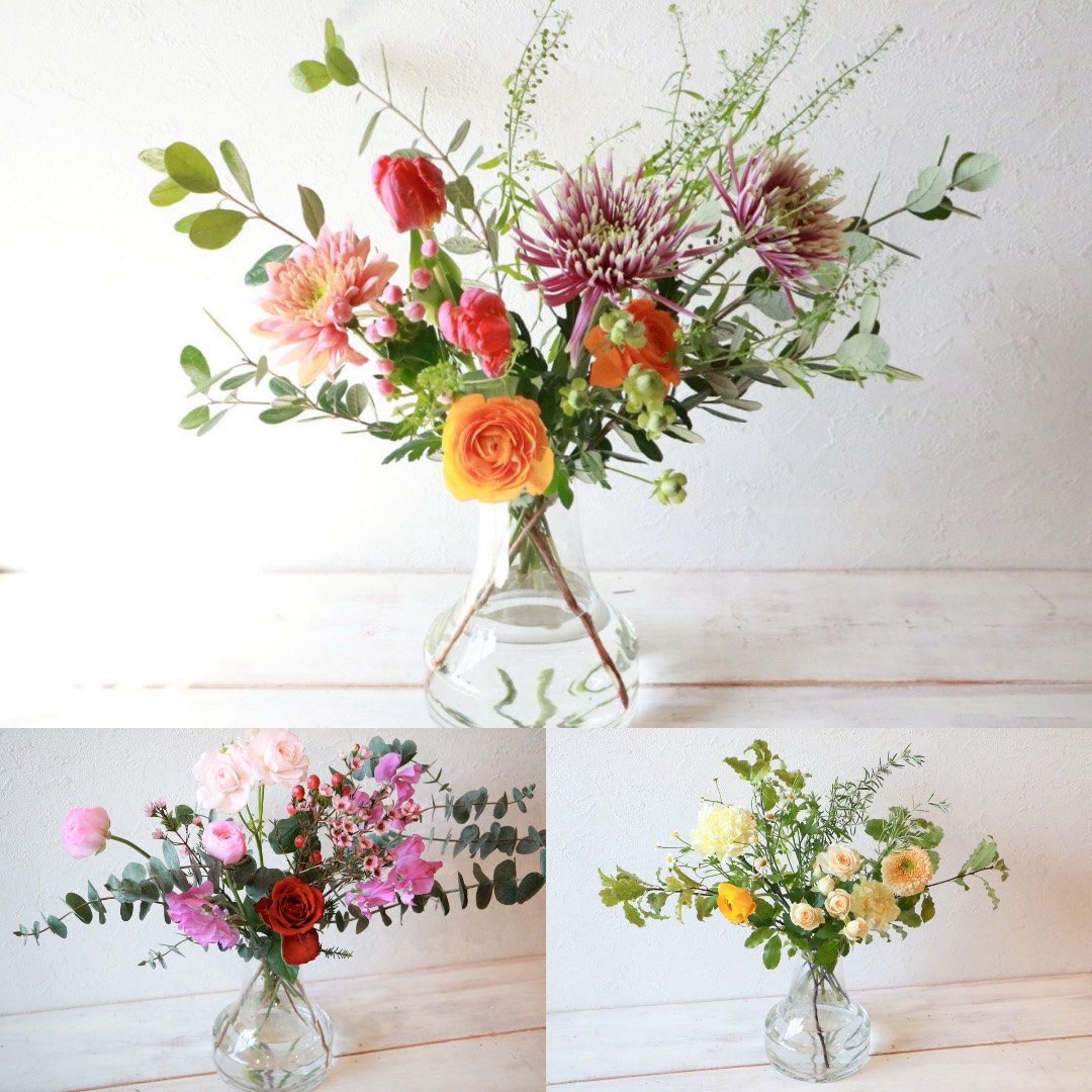 【予約商品】季節のミニブーケ3回分 (2026年1月/2月/3月に合計3回発送)